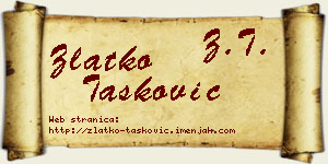 Zlatko Tasković vizit kartica